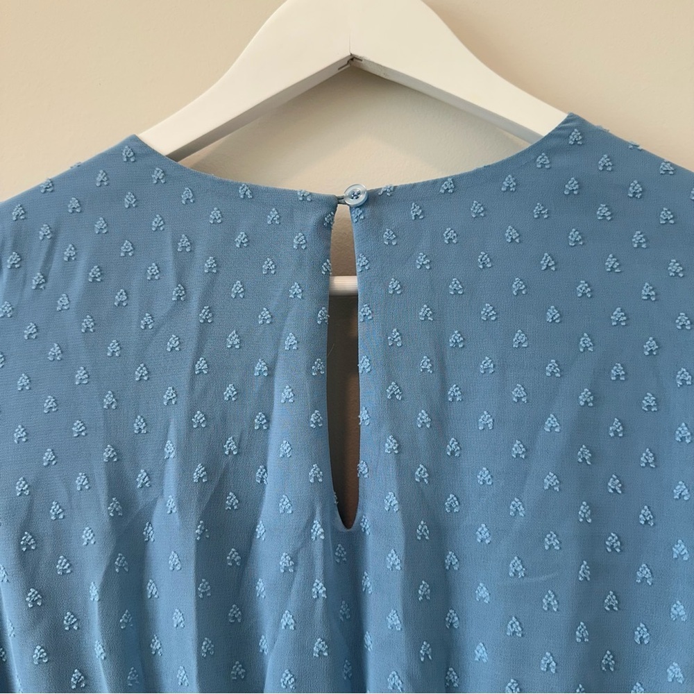 Altard State Blue Swiss Dot Romper Etherial Whimsical Faerie Romantic Boho Airy - Picture 11 of 11